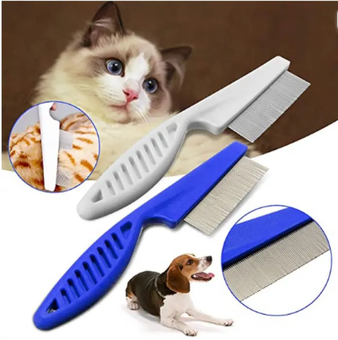 Pet Dog Hair Trimmer Grooming Comb Brush Puppy Cat Shedding Razor Cutter Blades